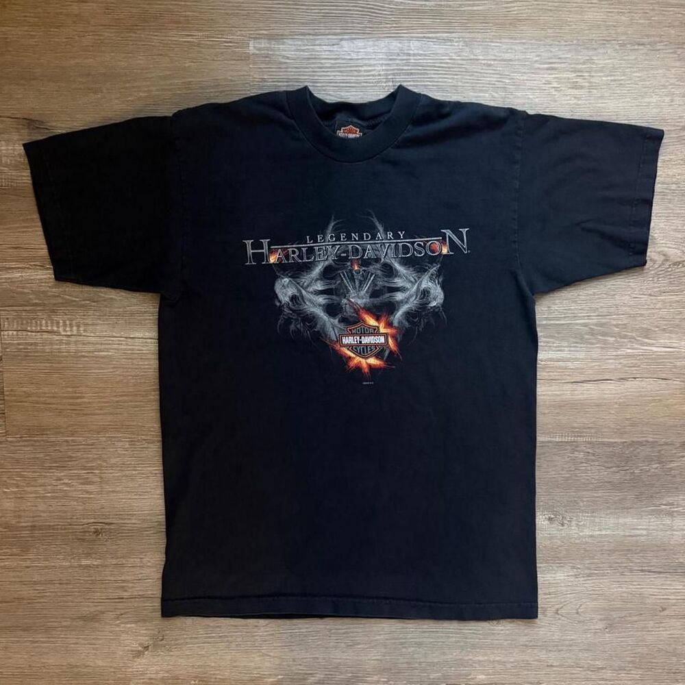Harley-davidson Men's Black T-shirt